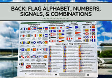 Load image into Gallery viewer, Nautical Codes &amp; Flags Quick Reference Chart by NautiCards
