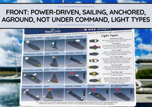 Load image into Gallery viewer, Navigation Lights &amp; Dayshapes Quick Reference Chart by NautiCards
