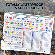 Load image into Gallery viewer, Nautical Codes &amp; Flags Quick Reference Chart by NautiCards
