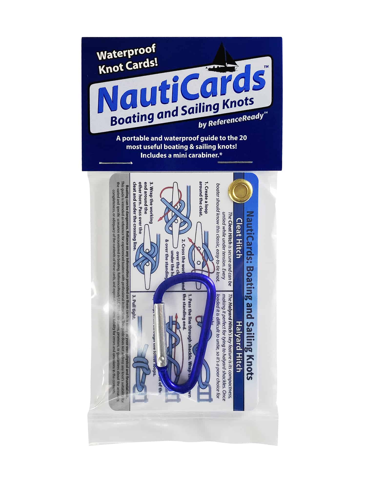 Knot Tying Guide NautiCards Nautical Knots Quick Reference Chart ...