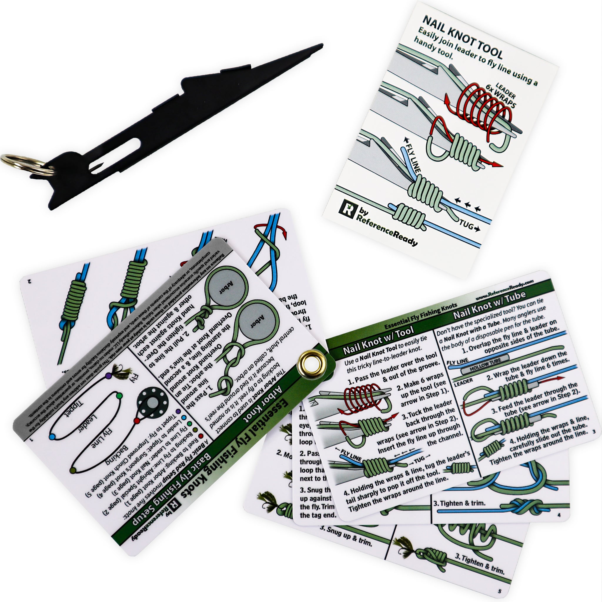 Fishing Knot Tying Guide #1- Waterproof Reference To 18 Easy Fishing Knots