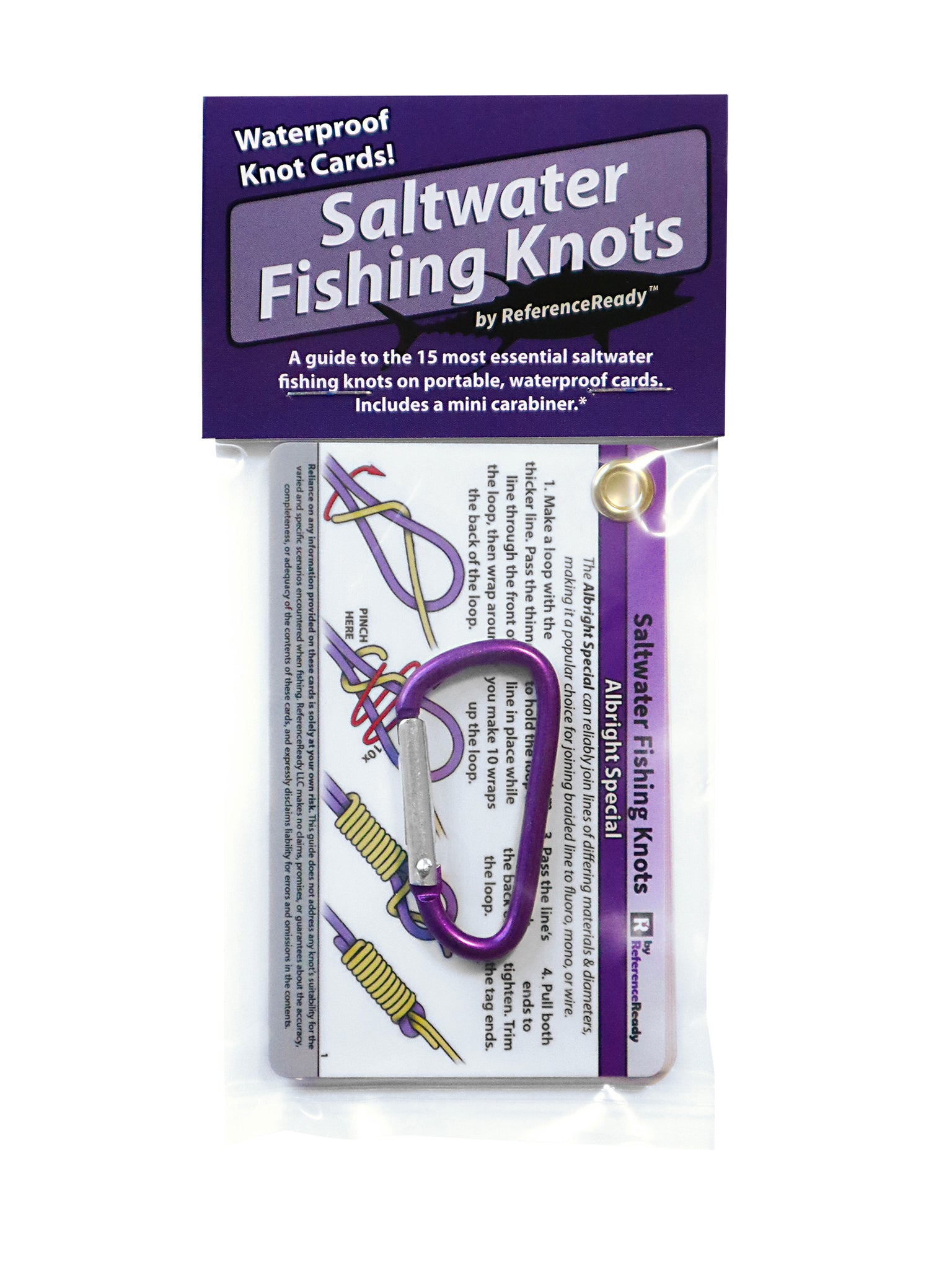 Saltwater Fishing Waterproof Knot Cards – ReferenceReady